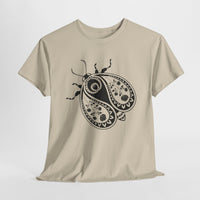 Paisley Beetle Tee, Unisex T-Shirt, Nature Bug Shirt, Boho Graphic Top, Insect Lover Gift, Hand Drawn Illustration