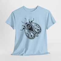 Paisley Beetle Tee, Unisex T-Shirt, Nature Bug Shirt, Boho Graphic Top, Insect Lover Gift, Hand Drawn Illustration