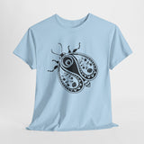 Paisley Beetle Tee, Unisex T-Shirt, Nature Bug Shirt, Boho Graphic Top, Insect Lover Gift, Hand Drawn Illustration