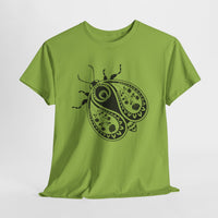 Paisley Beetle Tee, Unisex T-Shirt, Nature Bug Shirt, Boho Graphic Top, Insect Lover Gift, Hand Drawn Illustration