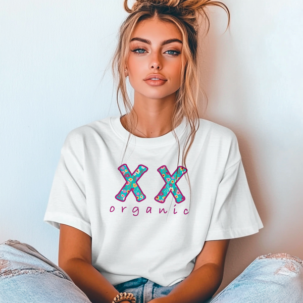 XX Organic Women Athletic T-Shirt, Empowerment Tee for Strong Female Athletes, Feminist Fitness Shirt, xx chromosome Woman support movement