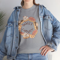 Sweet Enough Pastry Wreath T-Shirt, Unisex Baking Tee with Croissant, Donut & Cake, Dessert Lover Gift, Cute Foodie Shirt
