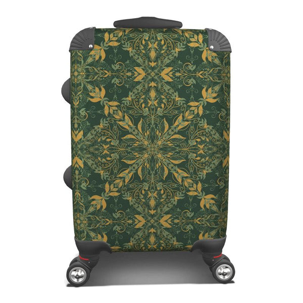 Majestic Green and Yellow Travel Suitcase, Cabin or Mini