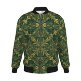 Majestic Green Yellow Men's Bomber Jacket