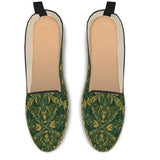 Majestic Green Yellow Loafer Espadrilles Shoes