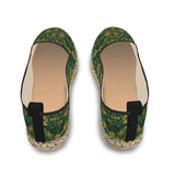 Majestic Green Yellow Loafer Espadrilles Shoes