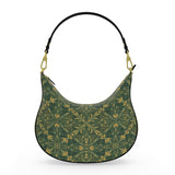 Majestic Green Yellow Curve Hobo Bag