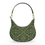 Majestic Green Yellow Curve Hobo Bag