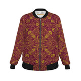 Majestic Red Yellow Women's Bomber Jacket