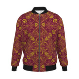 Majestic Red Yellow Men's Bomber Jacket