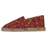 Majestic Red Yellow Espadrilles Unisex Shoes