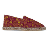 Majestic Red Yellow Espadrilles Unisex Shoes