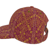 Majestic Red Yellow Six Panel Baseball Cap