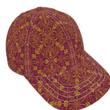 Majestic Red Yellow Six Panel Baseball Cap