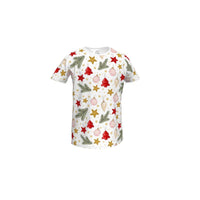 Girls Christmas T-shirt in White