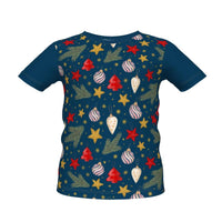 Boy's Christmas T-shirt in Dark Blue