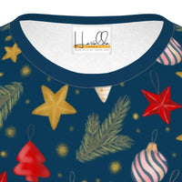 Boy's Christmas T-shirt in Dark Blue