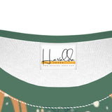 Dark Green Unisex Festive Reindeer Christmas T-Shirt