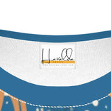 Dark Blue Unisex Festive Reindeer Christmas T-Shirt