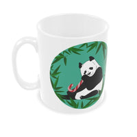 Panda with Candy Cane Christmas Mug