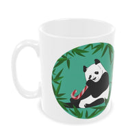Panda with Candy Cane Christmas Mug
