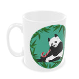 Panda with Candy Cane Christmas Mug