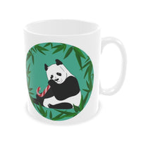 Panda with Candy Cane Christmas Mug