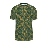 Majestic Green Yellow Slim Fit Men's T-shirt