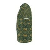 Majestic Green Yellow Slim Fit Men's T-shirt