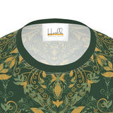 Majestic Green Yellow Slim Fit Men's T-shirt