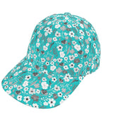 Turquoise and Grey Herbage Baseball Cap