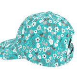 Turquoise and Grey Herbage Baseball Cap