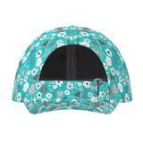 Turquoise and Grey Herbage Baseball Cap