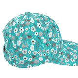 Turquoise and Grey Herbage Baseball Cap