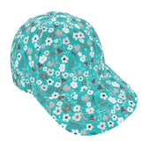 Turquoise and Grey Herbage Baseball Cap