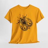 Paisley Beetle Tee, Unisex T-Shirt, Nature Bug Shirt, Boho Graphic Top, Insect Lover Gift, Hand Drawn Illustration
