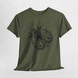 Paisley Beetle Tee, Unisex T-Shirt, Nature Bug Shirt, Boho Graphic Top, Insect Lover Gift, Hand Drawn Illustration