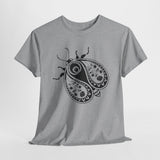 Paisley Beetle Tee, Unisex T-Shirt, Nature Bug Shirt, Boho Graphic Top, Insect Lover Gift, Hand Drawn Illustration