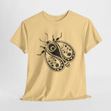 Paisley Beetle Tee, Unisex T-Shirt, Nature Bug Shirt, Boho Graphic Top, Insect Lover Gift, Hand Drawn Illustration