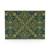 Majestic Green Yellow Leather Passport Cover