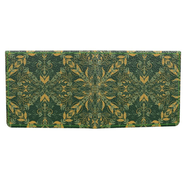 Majestic Green Yellow Men's Leather Wallet